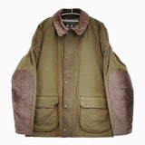 Barbour STRATHYRE WAX JACKET サイズM 1802341 エルボーパッチ ジャケット カーキ メンズ バブアー【中古】5-1214T♪