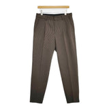 BEAUTY&YOUTH UNITED ARROWS ストレッチ チェック ワイド 1P テーパードパンツ 定価15400円 ブラウン メンズ ビューティアンドユース【中古】6-0222T♪