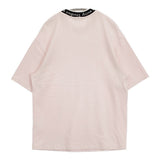 ACNE STUDIOS EXTORR LOGO RIB T-SHIRTS ポルトガル製 FN-MN-TSHI000243 半袖Ｔシャツ カットソー ライトピンク メンズ アクネストゥディオズ【中古】6-0424S♪