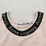ACNE STUDIOS EXTORR LOGO RIB T-SHIRTS ポルトガル製 FN-MN-TSHI000243 半袖Ｔシャツ カットソー ライトピンク メンズ アクネストゥディオズ【中古】6-0424S♪