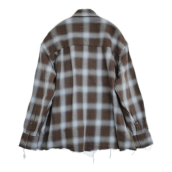 Name. COTTON TWILL OMBRE CUT-OFF REGULAR SHIRT チェック 定価29700