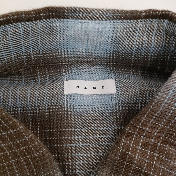 Name. COTTON TWILL OMBRE CUT-OFF REGULAR SHIRT チェック 定価29700