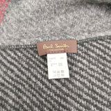 PAUL SMITH COLLECTION カシミヤ ウール マフラー スヌード チャコールグレー メンズ ポールスミスコレクション【中古】5-1202T◎