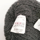 Name. ウール100％ 帽子 ニット帽 ニットキャップ ブラック メンズ ネーム【中古】5-1202T◎