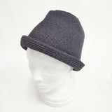 HUNTISM ジュート ハット 帽子 ハット ネイビー メンズ ハンティズム【中古】6-0216S◎