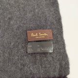 PAUL SMITH COLLECTION スコットランド製 ウールアンゴラマフラー フリンジ マフラー チャコールグレー メンズ ポールスミスコレクション【中古】5-1202T◎