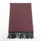 PAUL SMITH COLLECTION イギリス製 カシミヤマフラーフリンジ グラデーション ストール マフラー エンジ ブラウン パープル メンズ ポールスミスコレクション【中古】5-1202T◎