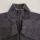 GABRIELA COLL GARMENTS NO.261 ZIPPER JACKET (BLACK DENIM) 定価108000円 デニムジャケット ブラック メンズ ガブリエラコールガーメンツ【中古】5-1121M♪