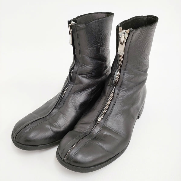 PETROSOLAUM CENTER ZIP 定価106700円 8126-PO02 サイズ37 センタージップ ブーツ ブラック レディース ペテロオラウム【中古】5-1121G♪