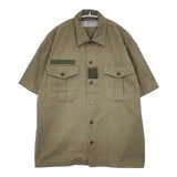 UNDERCOVER GROUPIEロゴ ワーク C262 半袖シャツ 90年代 99年 RELIEF期 カーキ メンズ アンダーカバー【中古】6-0601S∞