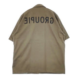 UNDERCOVER GROUPIEロゴ ワーク C262 半袖シャツ 90年代 99年 RELIEF期 カーキ メンズ アンダーカバー【中古】6-0601S∞