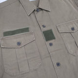 UNDERCOVER GROUPIEロゴ ワーク C262 半袖シャツ 90年代 99年 RELIEF期 カーキ メンズ アンダーカバー【中古】6-0601S∞