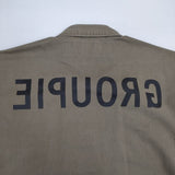 UNDERCOVER GROUPIEロゴ ワーク C262 半袖シャツ 90年代 99年 RELIEF期 カーキ メンズ アンダーカバー【中古】6-0601S∞
