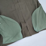 UNDERCOVER GROUPIEロゴ ワーク C262 半袖シャツ 90年代 99年 RELIEF期 カーキ メンズ アンダーカバー【中古】6-0601S∞
