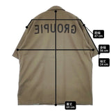 UNDERCOVER GROUPIEロゴ ワーク C262 半袖シャツ 90年代 99年 RELIEF期 カーキ メンズ アンダーカバー【中古】6-0601S∞