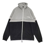 jaclar ジャクラ トラックジャケット スウェット 489-1110050 サイズL ハイネック ジャケット ブラック グレー メンズ【中古】6-0222M♪