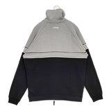 jaclar ジャクラ トラックジャケット スウェット 489-1110050 サイズL ハイネック ジャケット ブラック グレー メンズ【中古】6-0222M♪