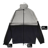 jaclar ジャクラ トラックジャケット スウェット 489-1110050 サイズL ハイネック ジャケット ブラック グレー メンズ【中古】6-0222M♪