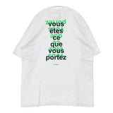 LENO バックプリント ロサンゼルスアパレルボディ 定価9350円 6.5oz 半袖Ｔシャツ カットソー ホワイト メンズ リノ【中古】6-0601S∞