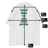 LENO バックプリント ロサンゼルスアパレルボディ 定価9350円 6.5oz 半袖Ｔシャツ カットソー ホワイト メンズ リノ【中古】6-0601S∞
