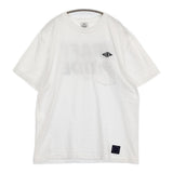 M&M CRAFT WITH PRIDE PRINT 刺繍ロゴ入り サイズL 半袖Ｔシャツ カットソー ホワイト メンズ エムアンドエム【中古】6-0424S♪