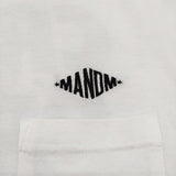 M&M CRAFT WITH PRIDE PRINT 刺繍ロゴ入り サイズL 半袖Ｔシャツ カットソー ホワイト メンズ エムアンドエム【中古】6-0424S♪