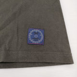 M&M CRAFT WITH PRIDE PRINT 刺繍ロゴ入り サイズL 半袖Ｔシャツ カットソー チャコールグレー メンズ エムアンドエム【中古】6-0424S♪