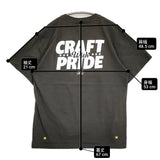 M&M CRAFT WITH PRIDE PRINT 刺繍ロゴ入り サイズL 半袖Ｔシャツ カットソー チャコールグレー メンズ エムアンドエム【中古】6-0424S♪