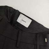 nuterm ICONS別注 ウール センタープレススラックス パンツ ブラック メンズ ニューターム【中古】6-0121T∞