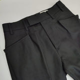 nuterm ICONS別注 ウール センタープレススラックス パンツ ブラック メンズ ニューターム【中古】6-0121T∞