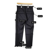 nuterm ICONS別注 ウール センタープレススラックス パンツ ブラック メンズ ニューターム【中古】6-0121T∞