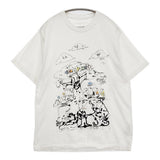 STORY mfg. ストーリーエムエフジー Grateful Alfie's Happy Soil サイズM オーガニックコットン 刺繍 半袖Ｔシャツ カットソー ホワイト メンズ【中古】6-0424S♪