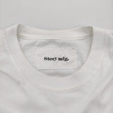 STORY mfg. ストーリーエムエフジー Grateful Alfie's Happy Soil サイズM オーガニックコットン 刺繍 半袖Ｔシャツ カットソー ホワイト メンズ【中古】6-0424S♪