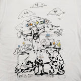 STORY mfg. ストーリーエムエフジー Grateful Alfie's Happy Soil サイズM オーガニックコットン 刺繍 半袖Ｔシャツ カットソー ホワイト メンズ【中古】6-0424S♪