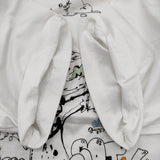 STORY mfg. ストーリーエムエフジー Grateful Alfie's Happy Soil サイズM オーガニックコットン 刺繍 半袖Ｔシャツ カットソー ホワイト メンズ【中古】6-0424S♪