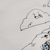 STORY mfg. ストーリーエムエフジー Grateful Alfie's Happy Soil サイズM オーガニックコットン 刺繍 半袖Ｔシャツ カットソー ホワイト メンズ【中古】6-0424S♪