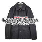 R.NEWBOLD レザーチンストラップ ショート丈 ジャケット ウール混 コート チャコールグレー メンズ アールニューボールド【中古】5-1230A△