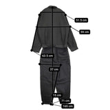 COMOLI 新品 カシミヤシルク オールインワン サイズ3 定価198000円 C03-01019 オールインワン ツナギ 25AW ブラック メンズ コモリ【中古】5-1210T♪