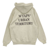 WTAPS WUT URBAN TERRITORY HOODY SCREEN サイズ02 裏起毛 プルオーバースウェット パーカー ベージュ メンズ ダブルタップス【中古】5-1210T♪