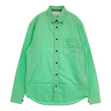 ACNE STUDIOS BD ボタンダウン shir000177 サイズ46 コットン 長袖シャツ グリーン メンズ アクネストゥディオズ【中古】6-0408M∞