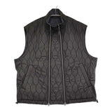 Ujoh W-ZIP QUILTED VEST サイズ2 ダブルジップ キルティング ベスト M773-V51-902 定価60500円 22AW ブラック メンズ ウジョー【中古】6-0112T♪