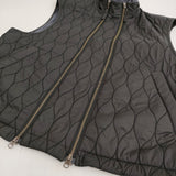 Ujoh W-ZIP QUILTED VEST サイズ2 ダブルジップ キルティング ベスト M773-V51-902 定価60500円 22AW ブラック メンズ ウジョー【中古】6-0112T♪