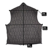 Ujoh W-ZIP QUILTED VEST サイズ2 ダブルジップ キルティング ベスト M773-V51-902 定価60500円 22AW ブラック メンズ ウジョー【中古】6-0112T♪