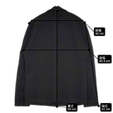 ATTACHMENT Nyストレッチポンチ3B 切りっぱなし加工 AG93-229 テーラードジャケット ブラック メンズ アタッチメント【中古】6-0408M∞