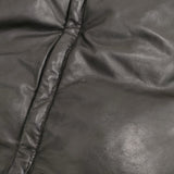 KAZUYUKI KUMAGAI ATTACHMENT グローブラムレザー フーデッドダウン 定価203500円 ダウンジャケット ブラック メンズ アタッチメントカズユキクマガイ【中古】6-0112A♪