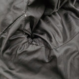 KAZUYUKI KUMAGAI ATTACHMENT グローブラムレザー フーデッドダウン 定価203500円 ダウンジャケット ブラック メンズ アタッチメントカズユキクマガイ【中古】6-0112A♪