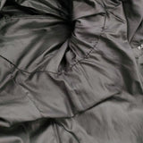 KAZUYUKI KUMAGAI ATTACHMENT グローブラムレザー フーデッドダウン 定価203500円 ダウンジャケット ブラック メンズ アタッチメントカズユキクマガイ【中古】6-0112A♪