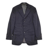 BEAMS F 3B テーラードジャケット パンツ グレンチェック ウール スーツ セットアップ ネイビー メンズ ビームスエフ【中古】6-0126T♪