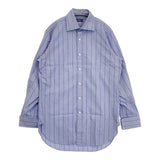 BEAMS F ストライプ コットン 長袖シャツ ブルー レッド メンズ ビームスエフ【中古】6-0408M∞