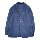 45R/45rpm インディゴハケ目シャツジャケット 定価48400円 ユニセックス size2 ジャケット ブルー レディース フォーティーファイブアールピーエム【中古】6-0322M◎